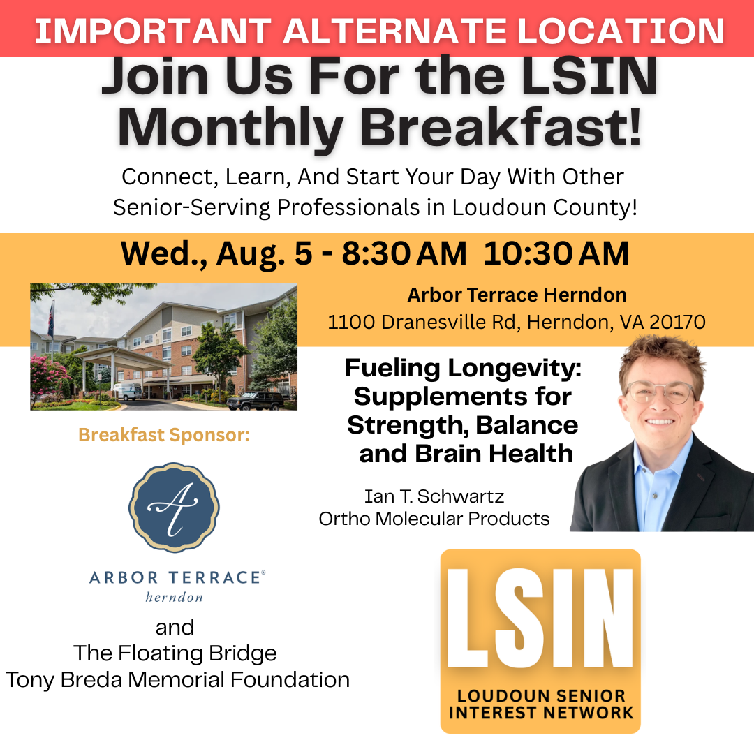 ALTERNATE LOCATION! Join Us For the LSIN Monthly Breakfast! 