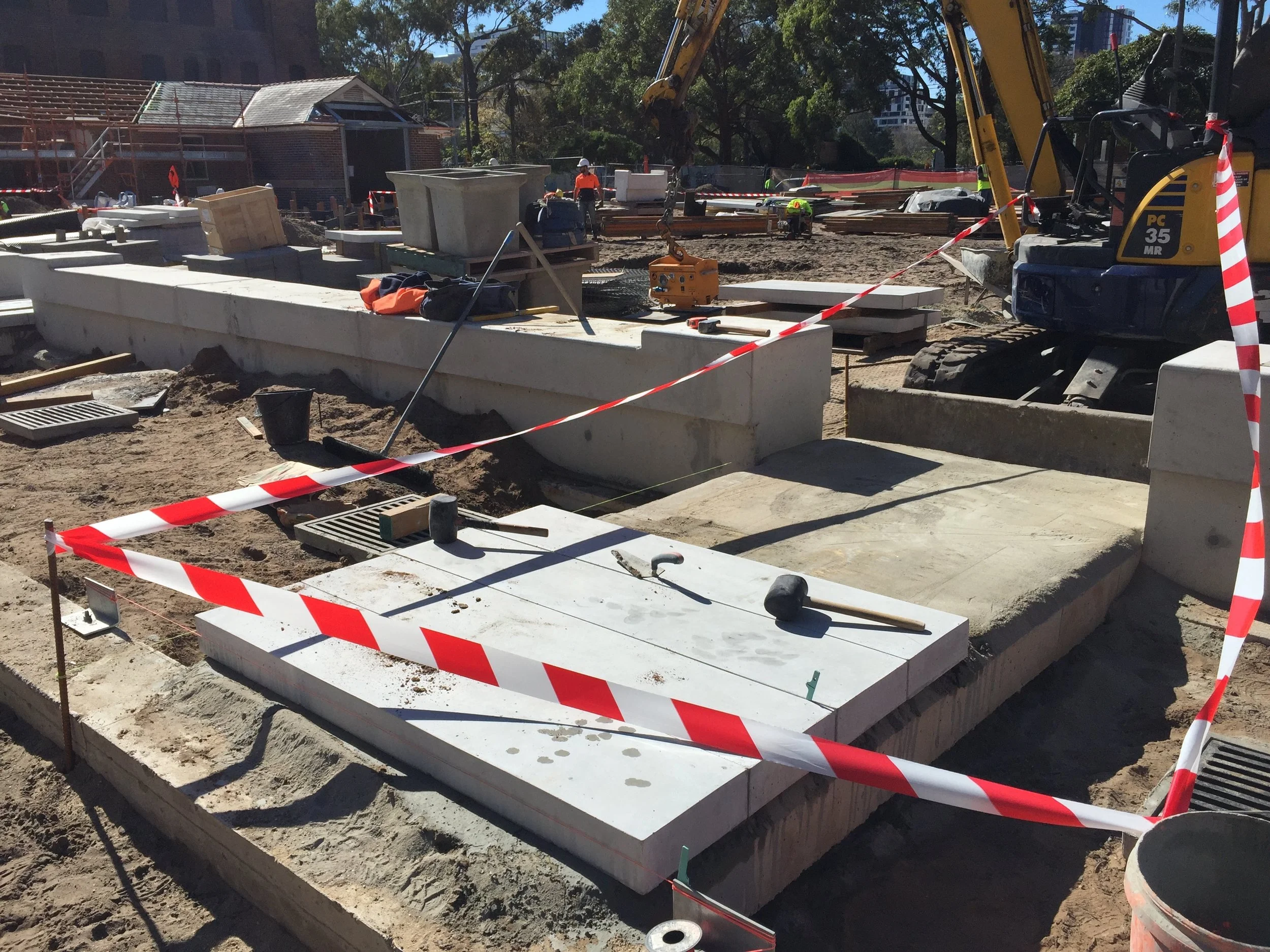 Matron Ruby Grant Park in construction