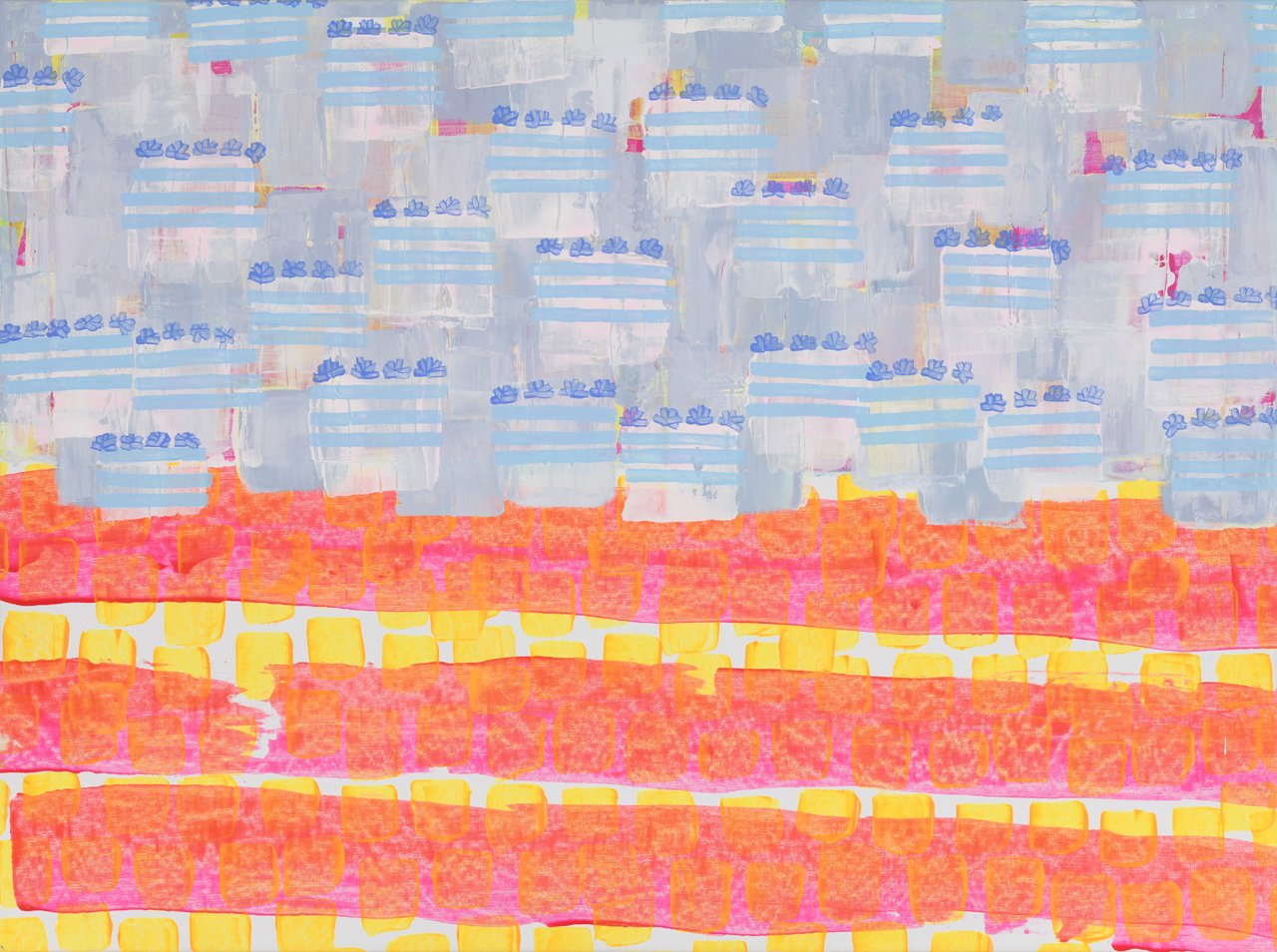 fruit striped lotus, no.1 (neon lemonade) giclée
