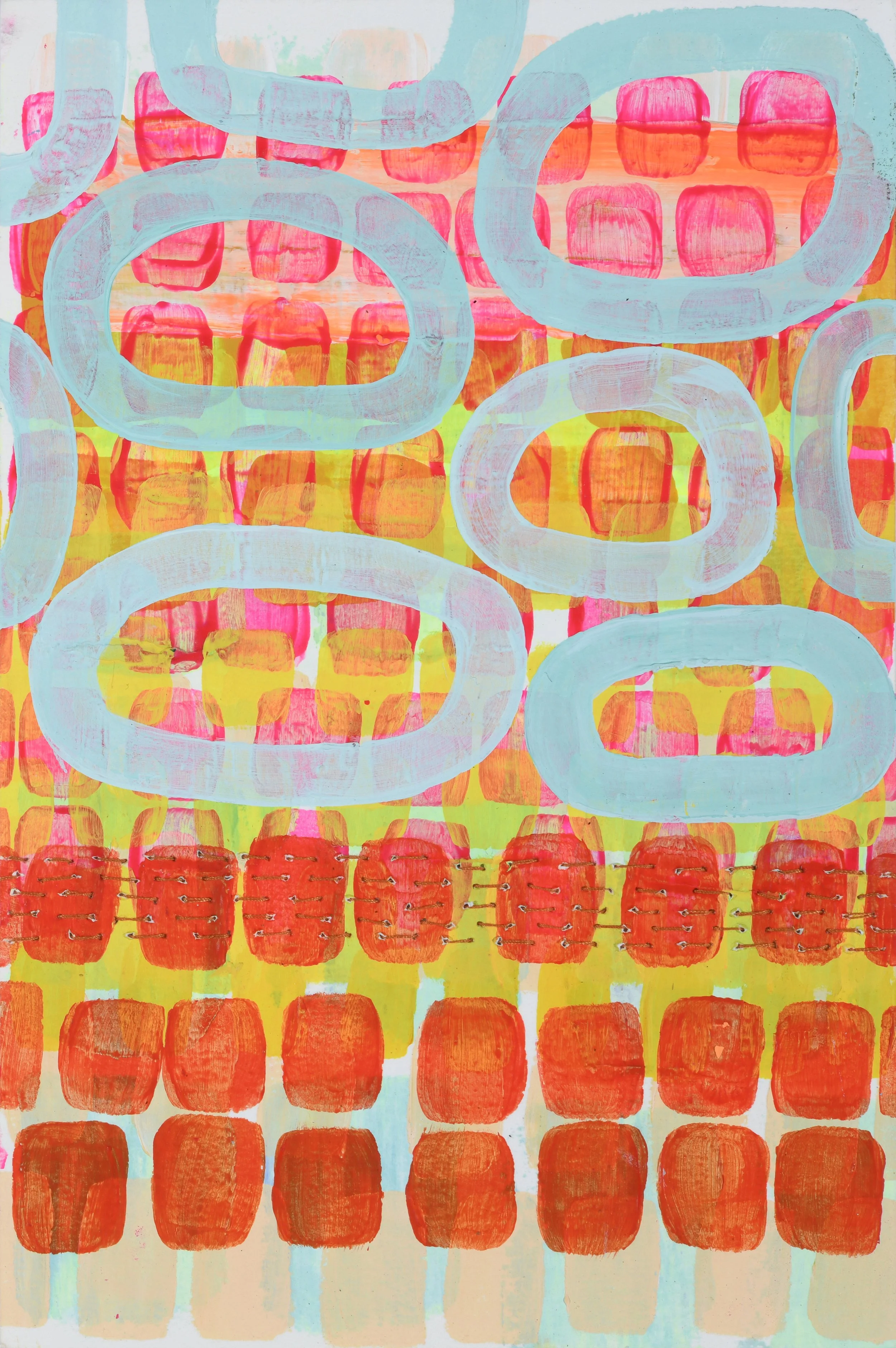 in the clouds, no.5 (neon rose)