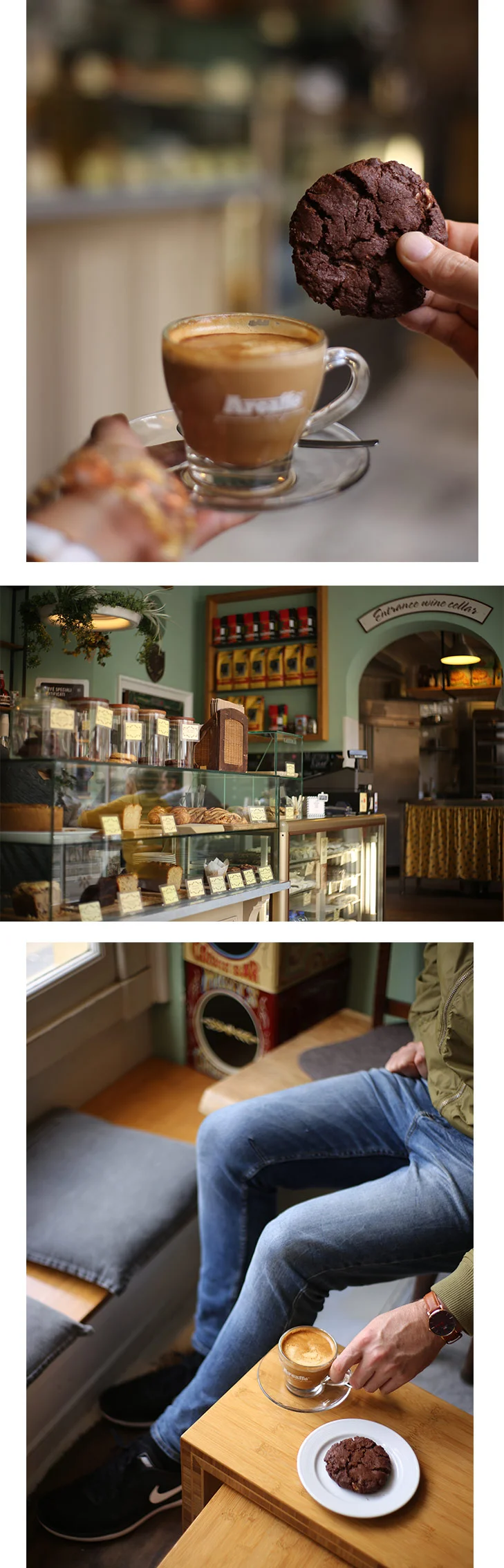 A nice spot to have a cookie and a cup of latter with my #instagramhusband :) . Only 5 minutes walk from Hotel The Exchange. Photos by May Leong.