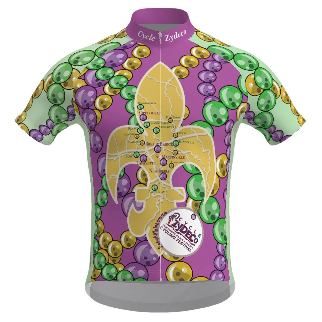 Cycle Zydeco Fleur-de-lis Cycling Jersey