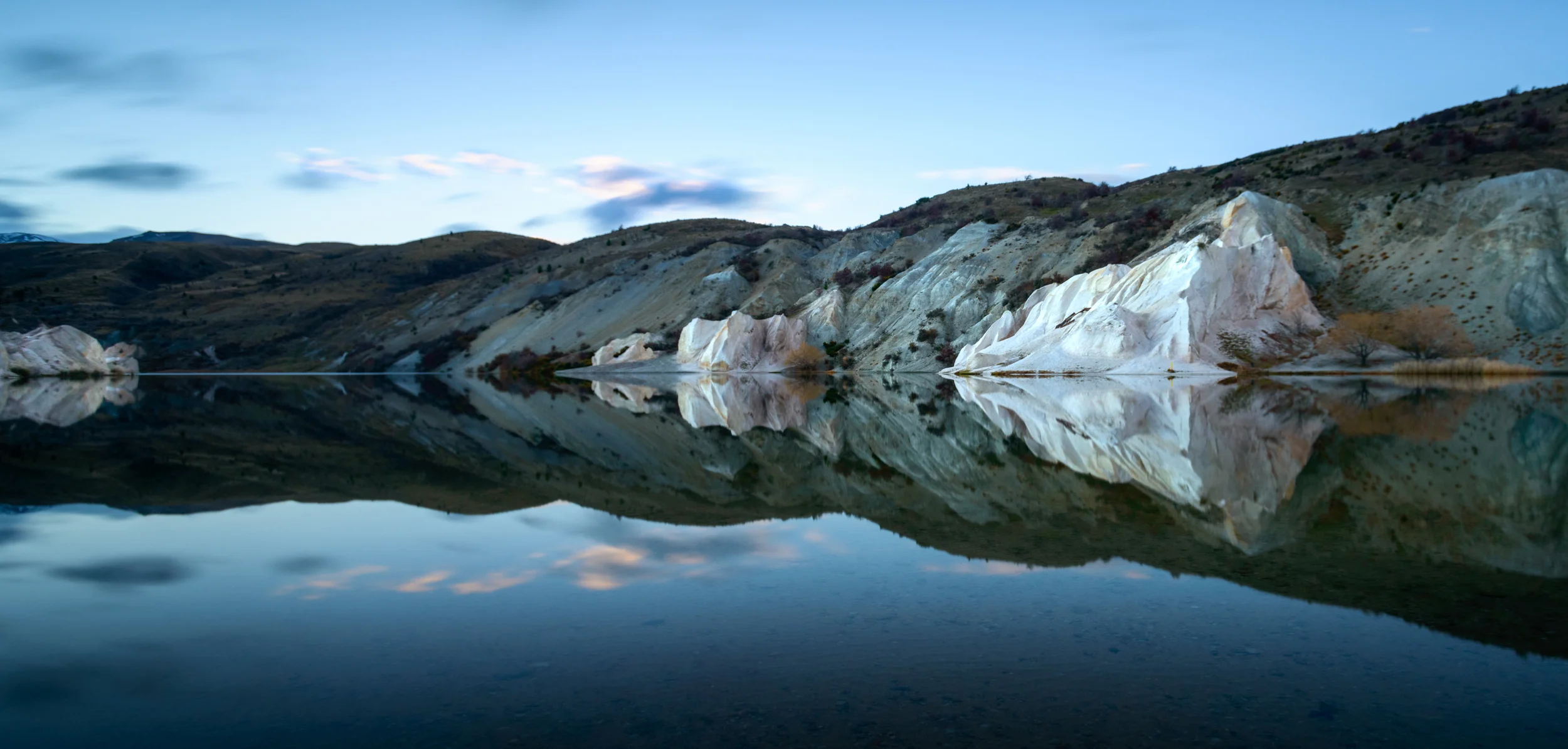 "Shades of Blue" Blue Lake, St Bathans, Central Otago, New Zealand D800, ISO100, f6.3, 30sec, 17mm, Lee Little Stopper ND Filter