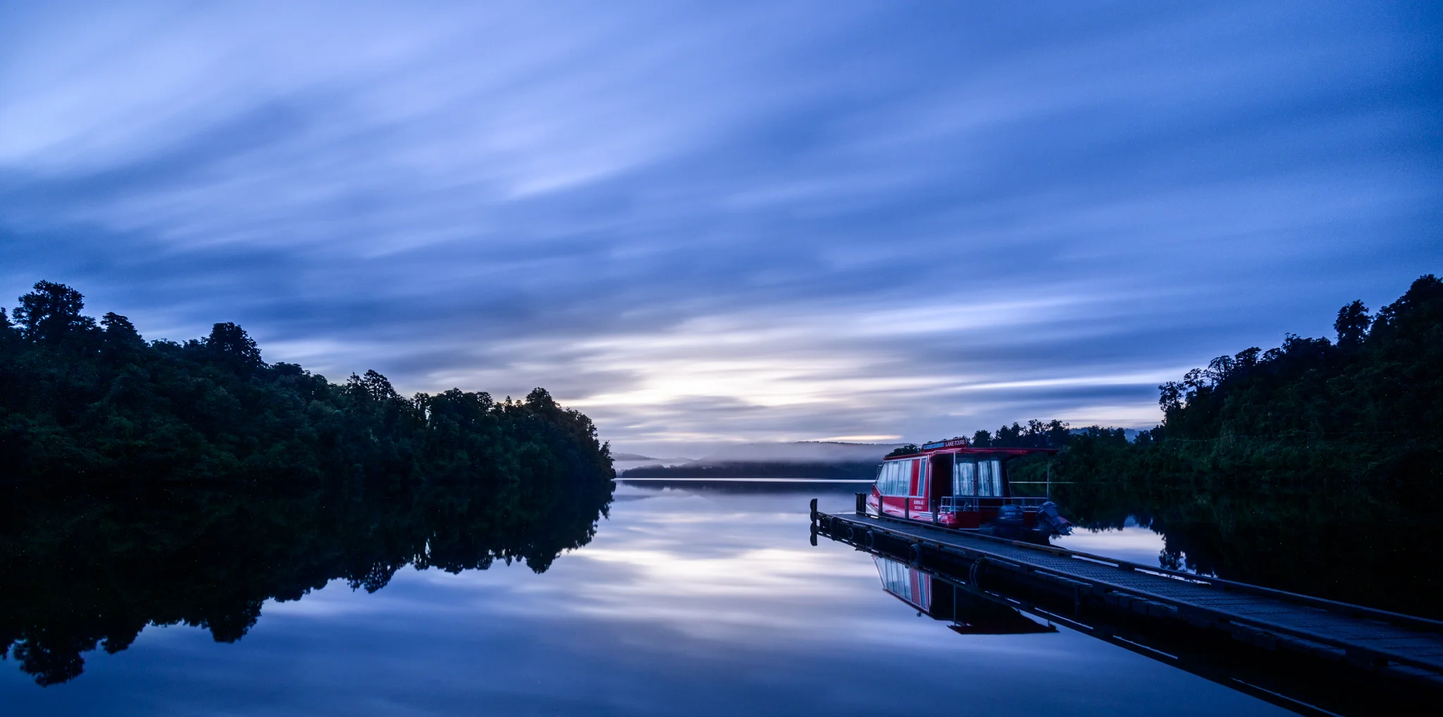 "Lake Tours" Lake Mapourika, West Coast, New Zealand D800, ISO100, 383sec, f8, 17mm with Lee Big Stopper ND Filter
