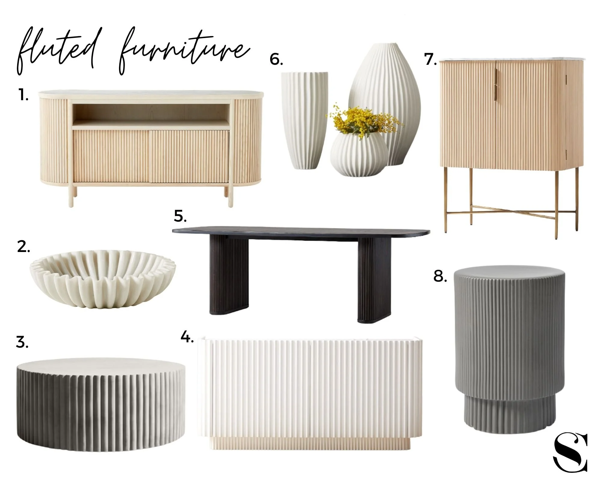 Trend Spotlight Fluted Furniture — Sam Cram Design