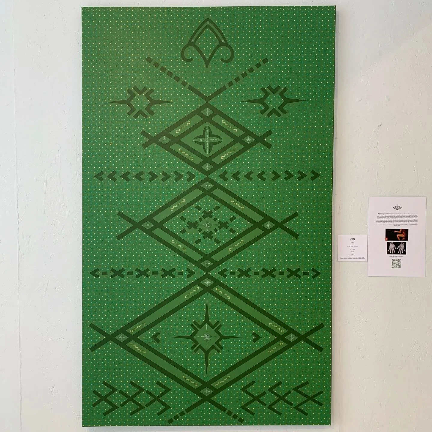 AIGA [eye-ing-ah] 
Samoan word for family, one of life&rsquo;s greatest blessings. A unique blend of individuals, bonded by blood and/or love. 

Raph James | @raphjamesartist 
&lsquo;AIGA&rsquo;
2024
Oil and acrylic on canvas 
152 x 91cm

Raph James&