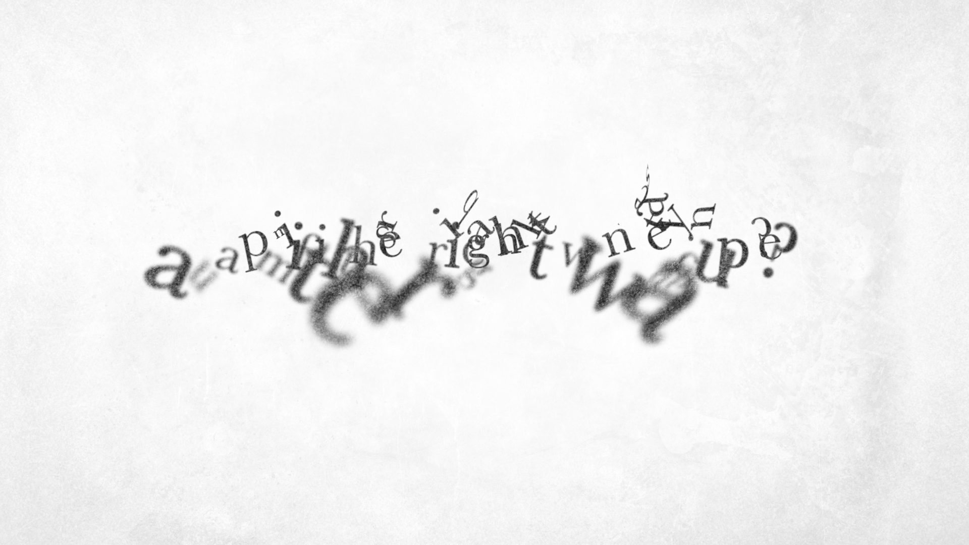 Am I the right way up? One of the uncertainties posed by someone living with PCA that first inspired this film. 