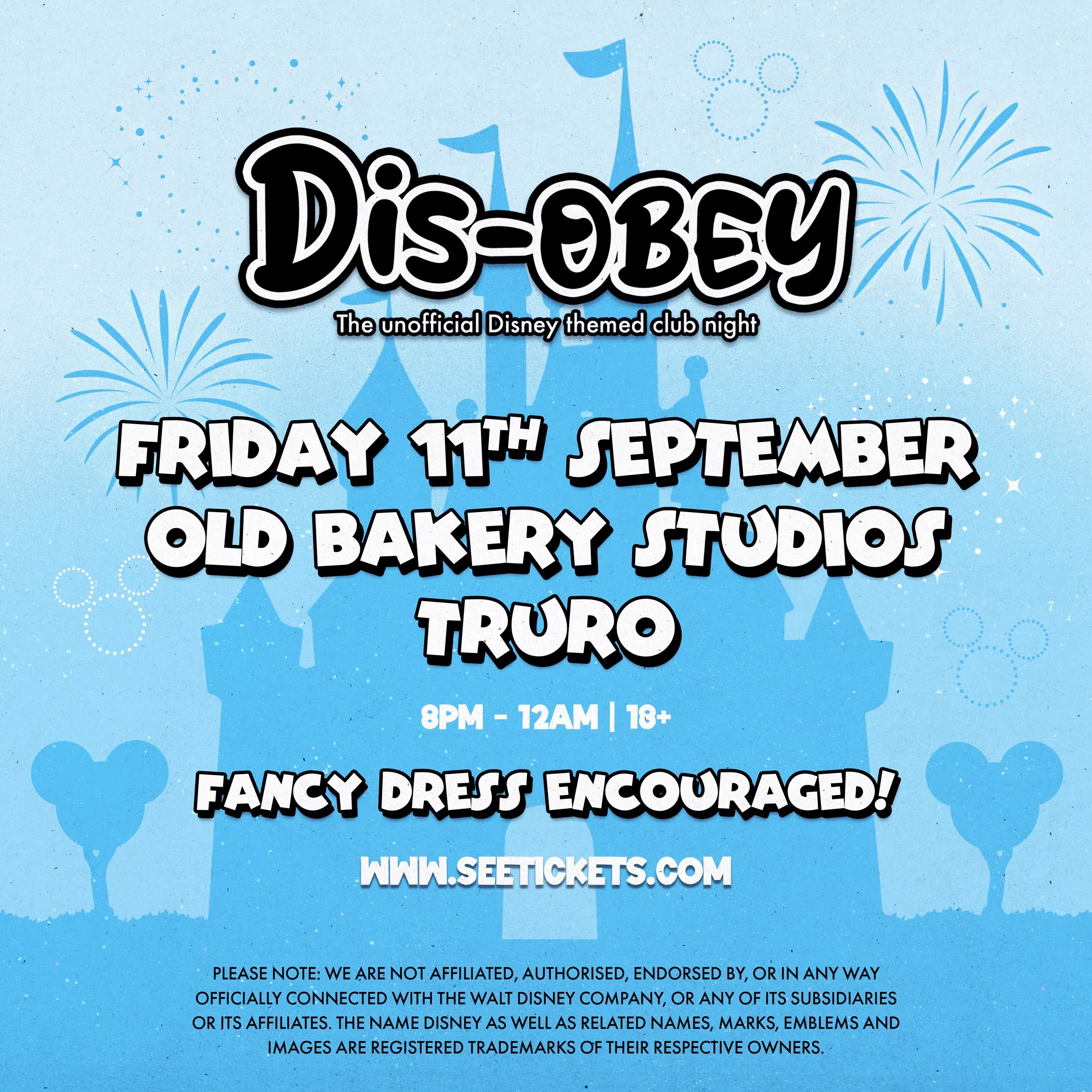 Dis-Obey Dis-Obey, the UK's Disney themed club night!