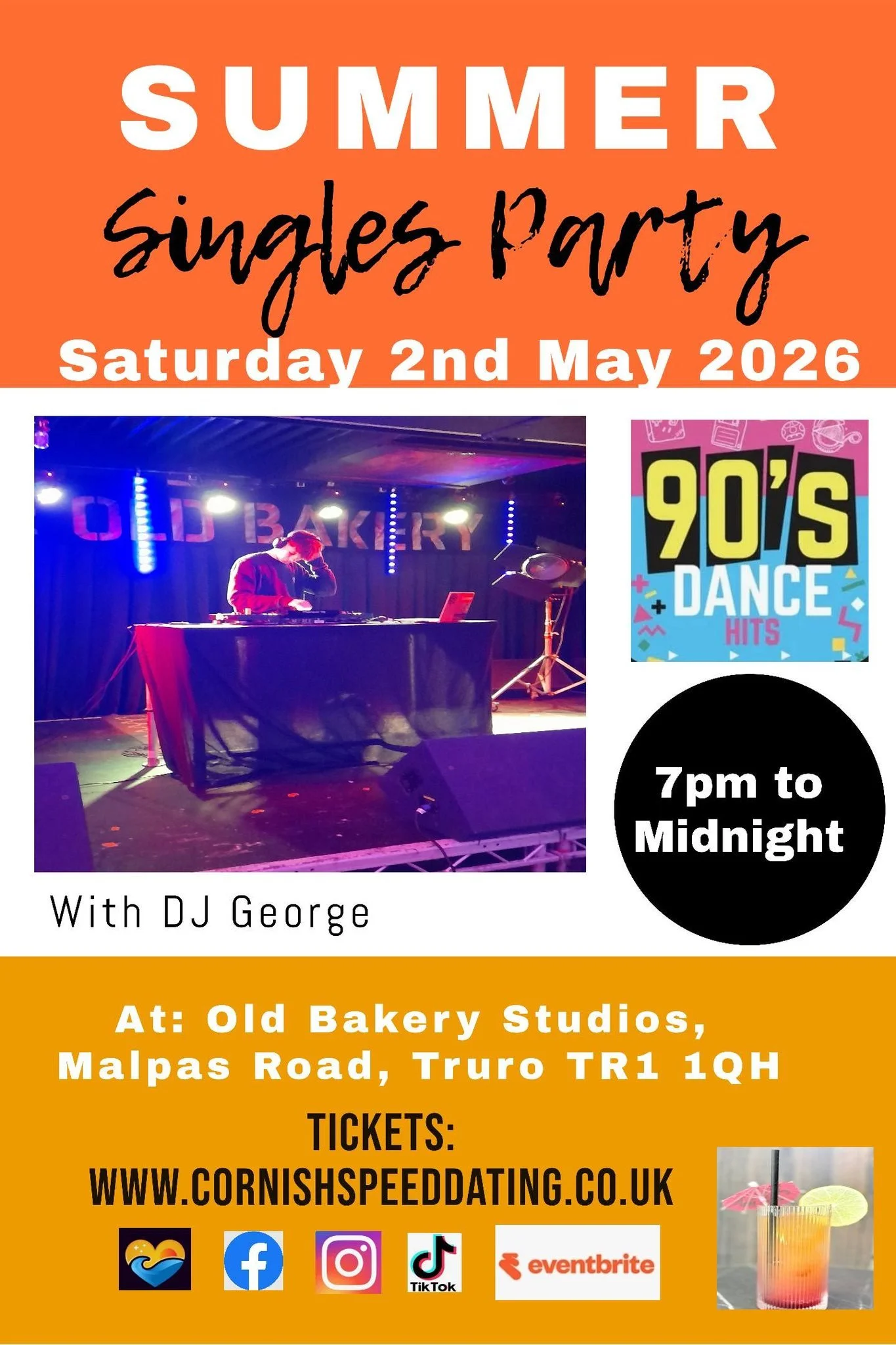 Cornwall Singles Event Summer Party