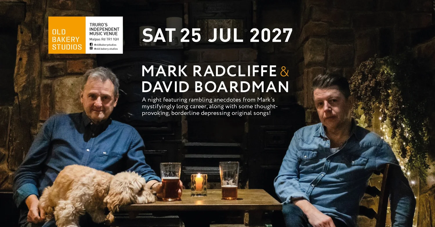 Marc Riley Mark Radcliffe Old Bakery Studios | BBC Radio 6 Legend Mark Radcliffe with David Boardman