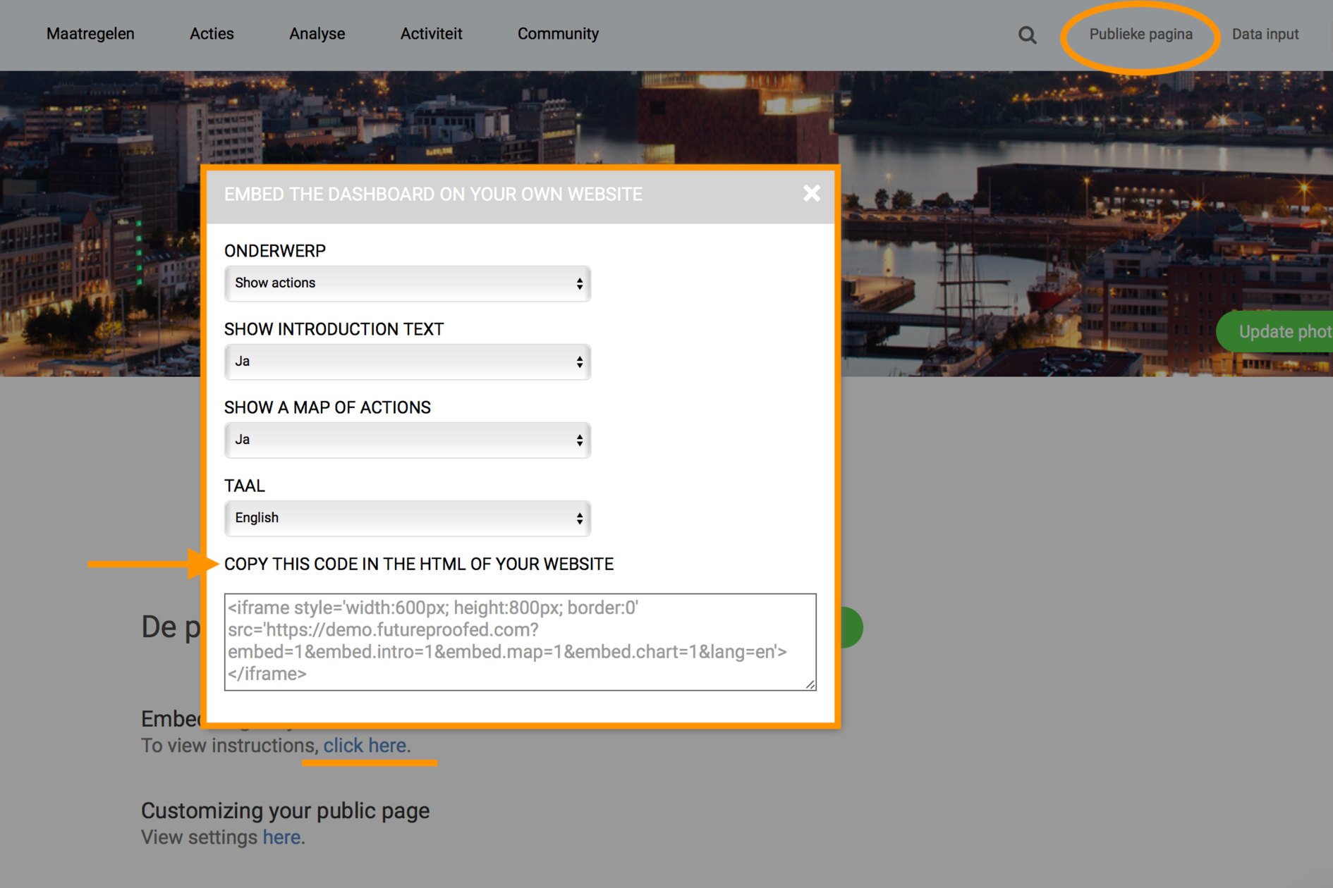 Better embedding in your website
