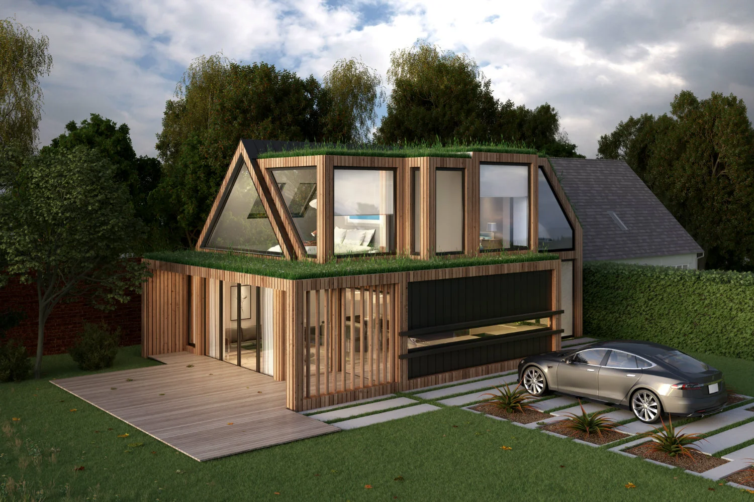 A photo of Dippon Lodge, a double-storey extension, from Bentleys & Carter’s portfolio