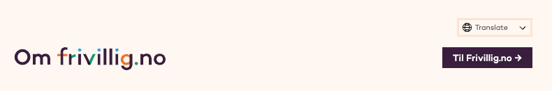 skjermbilde frivillig.no