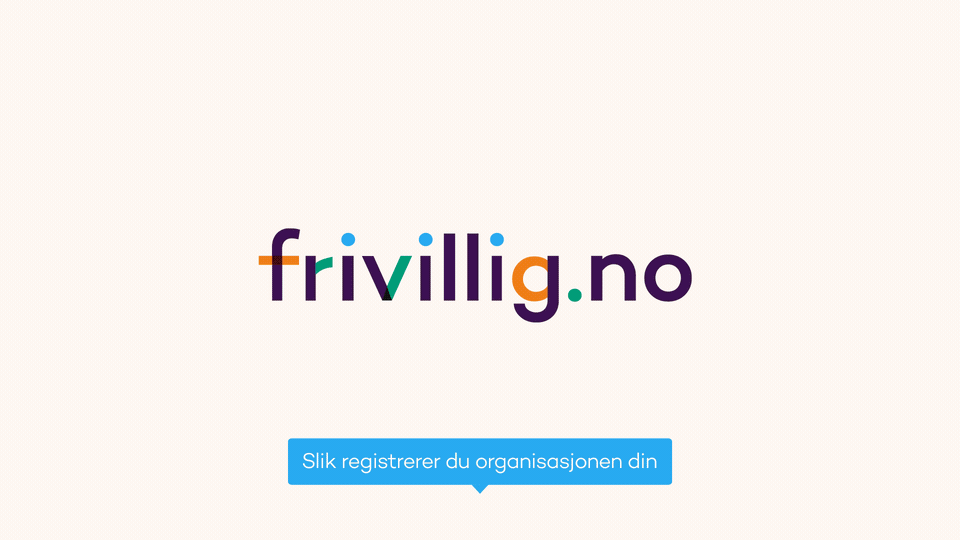 Gif som viser hvordan man registrerer en organisasjon på Frivillig.no. Klikk og dra den ut på ditt skrivebord, eller last ned fra knappen øverst på siden.