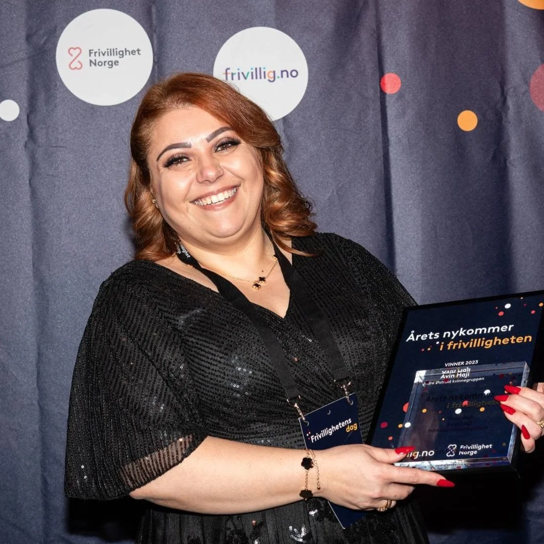 Årets nykommer 2023 er Avin Haji fra Indre Østfold Kvinnegruppen