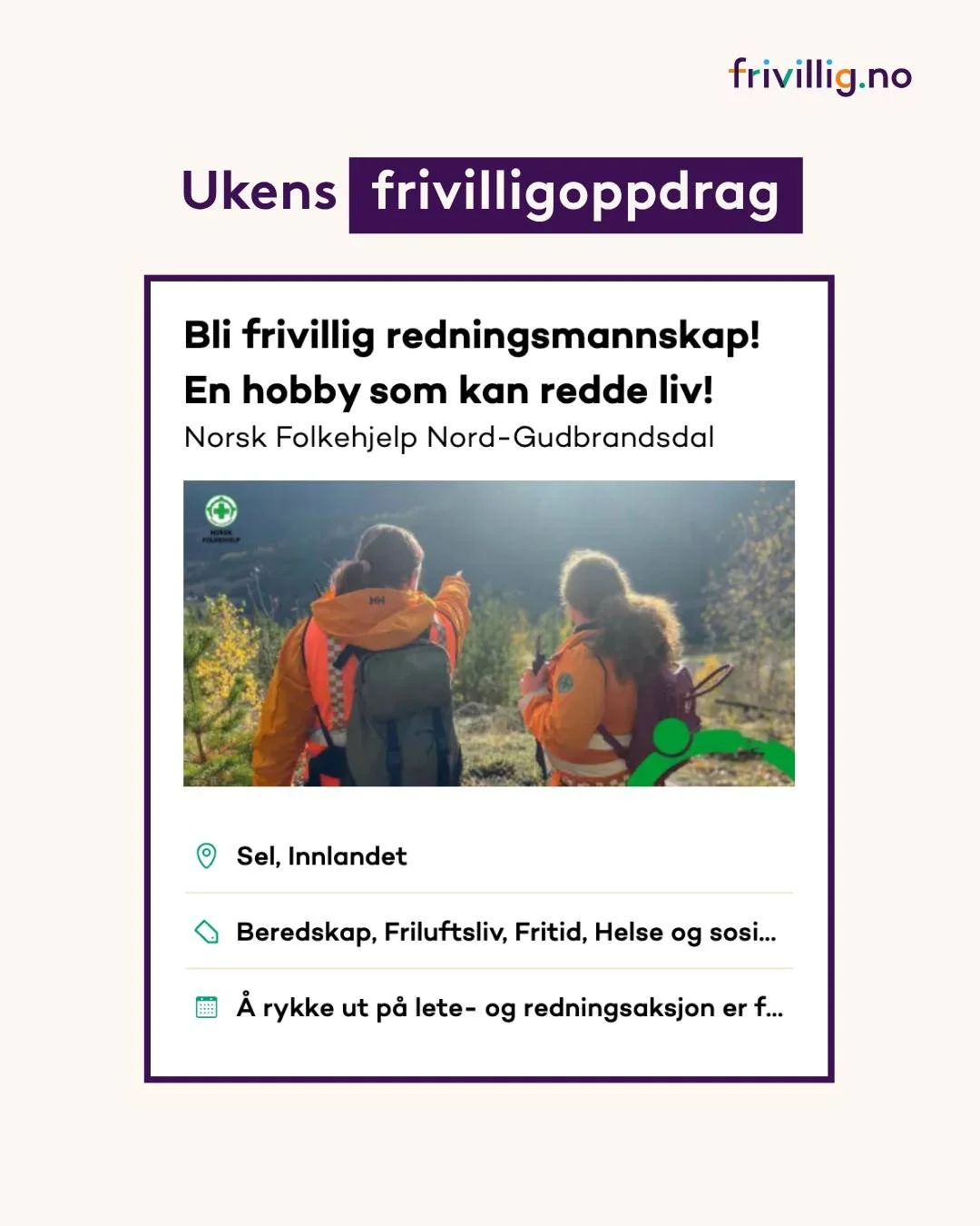 &ndash; Jeg redder liv p&aring; fritiden! 

Deg i 2026? 👏