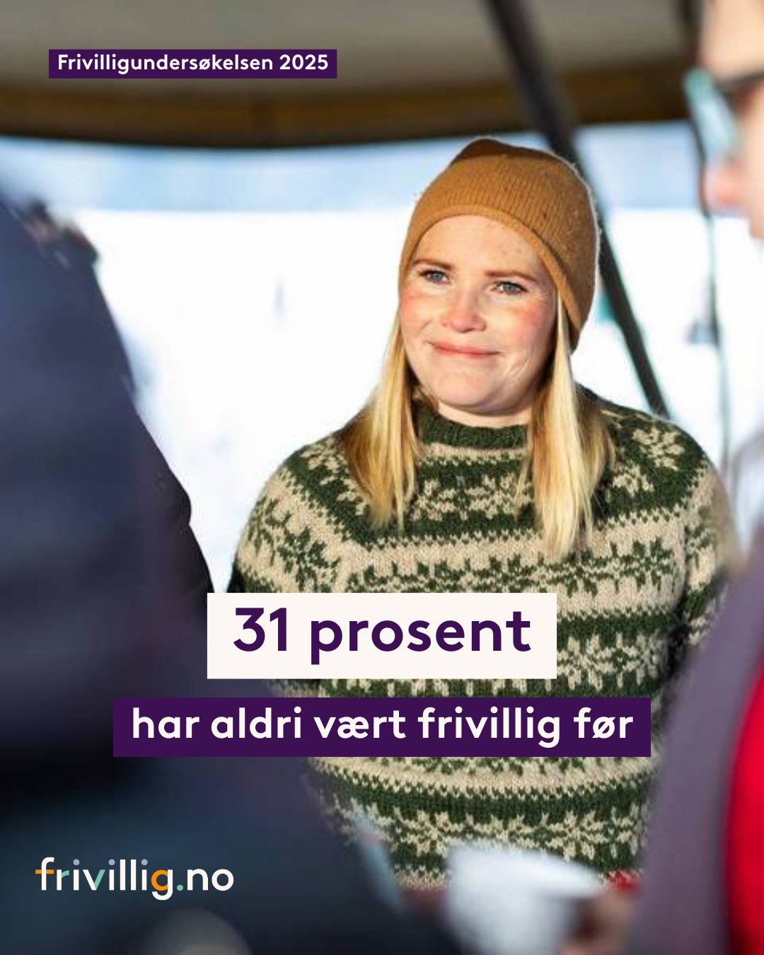 Hvem er de nye frivillige? 🧡 

Alle som har meldt seg som frivillig via Frivillig.no f&aring;r muligheten til &aring; svare p&aring; en unders&oslash;kelse, og n&aring; er funnene klare 🙌

Frivilligunders&oslash;kelsen 2025 viser at Frivillig.no bi