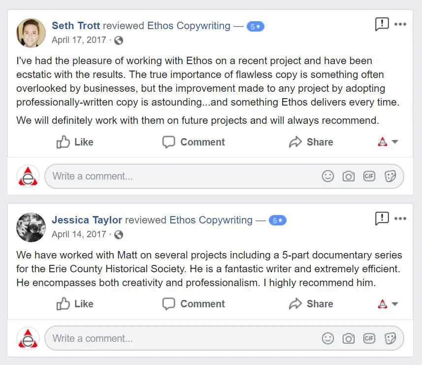 Ask your customers for reviews.