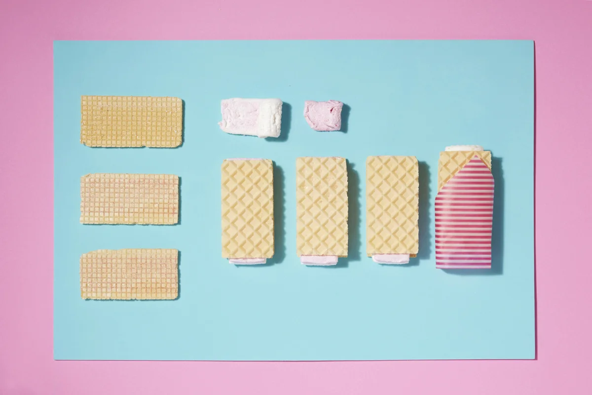 hannah-slaney-photography-the-human-condition-bad--eating-habits-wafer-pink-biscuits-play-with-food-4057.jpg