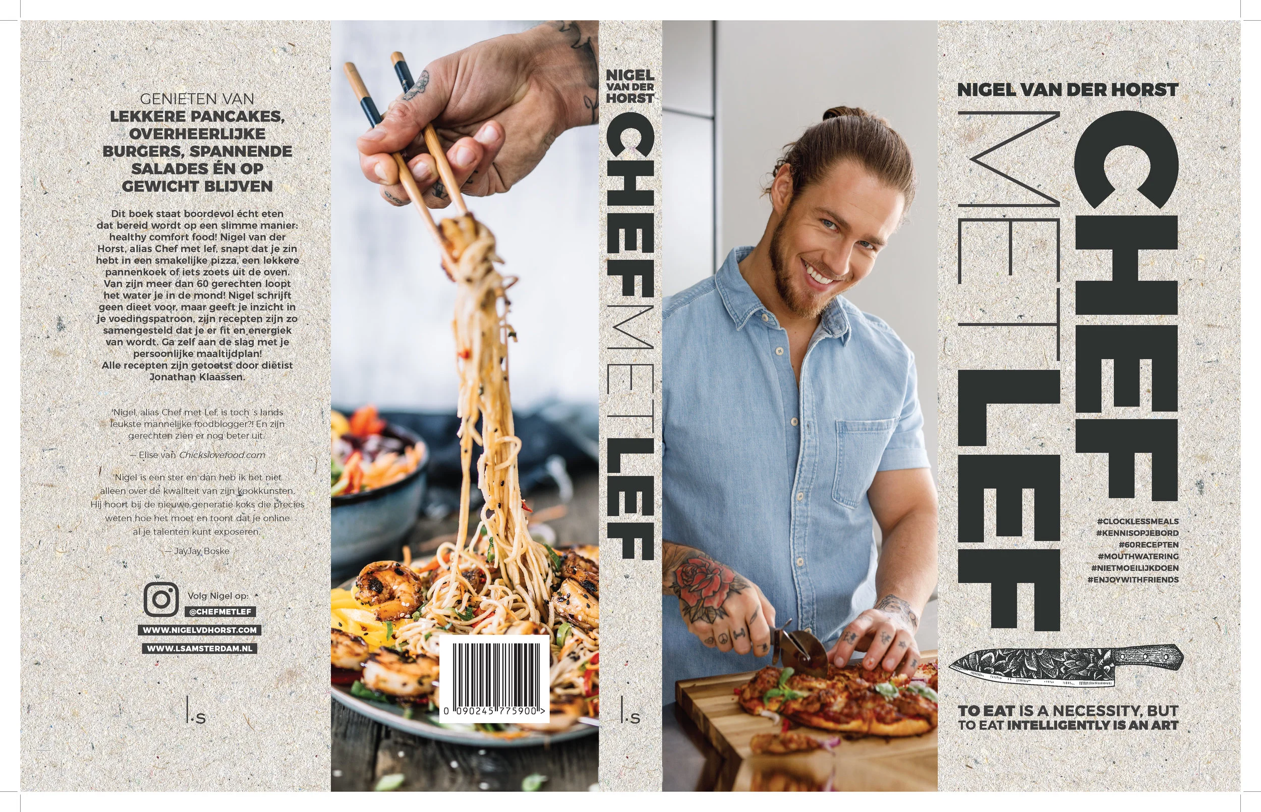Dit kookboek draait om balans & lekker eten. Ik ontwikkelde recepten met een perfecte samenstelling die uit elkaar barsten van smaak. Genieten van lekkere pancakes, overheerlijke burgers, spannende salades en smaakvolle pizza's én op gewicht blijven. Ik schrijf geen dieet voor, maar geef inzicht in je voedingspatroon. De samenstelling, voedingswaarden en calorieën van de gerechten worden vermeld en daarmee kan iedereen zelf aan de slag om zo balans te vinden.