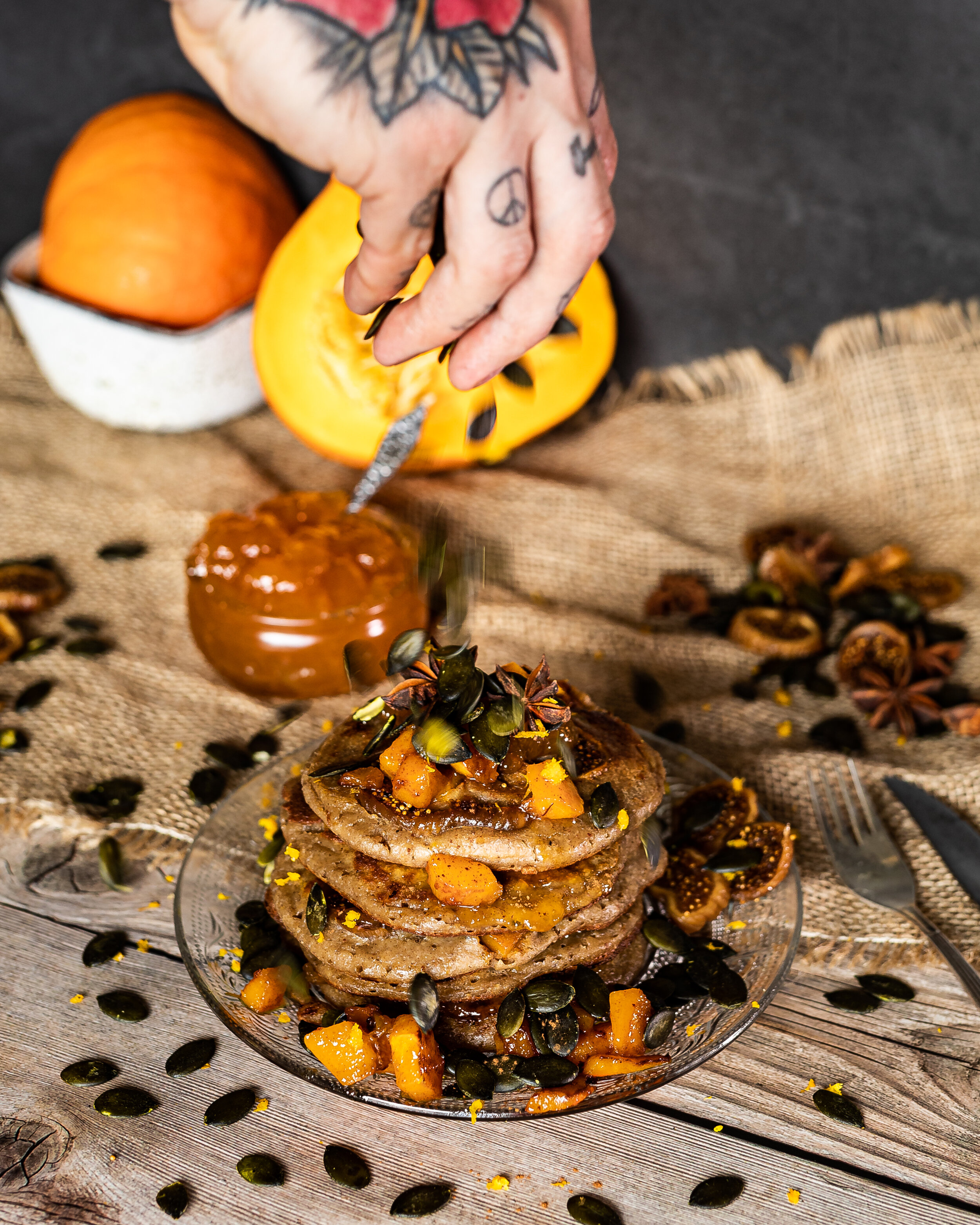 Pumpkin Pancakes! (Vegan)14.jpg