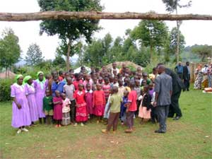 School uniforms are distributed to 52 orphans in Kisii.