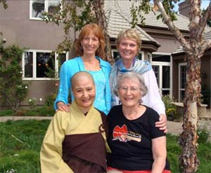 Clockwise from top left, Kay Lindahl, Kathe Schaaf, Kathleen Hurty, and Guo Cheen