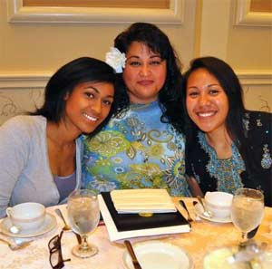 Nicole, Laura, and Brittany at a GiveLight gala.