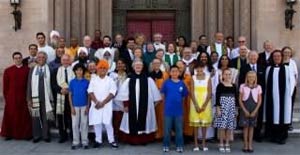 10-year anniversary of the 9/11 tragedy. Laura and other interfaith leaders gather for a sacred service at St. John's Cathedral & The Guibord Center in Los Angeles.