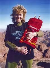Ruth holds a Torah in Israel.