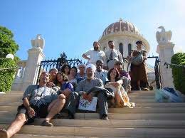Elijah summer school students visit the Bahai’i’ Gardens in Haifa.