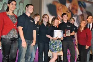 F2F Northern Ireland receive a peace award in Dublin.