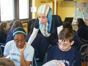 Face to Faith facilitates interfaith dialogue among students using videoconferences and online community.
