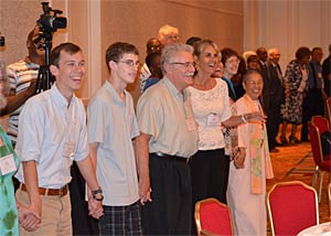 Justin Wilbur, second from l., at the concluding celebration at NAIN in Atlanta.