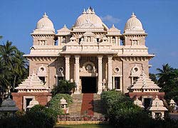 The Universal Temple at Sri Ramakrishna Math, where Swami Vivekananda spent his last days and was cremated.