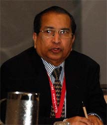 Dr. Wesley Ariarajah, a global leader in building healthy relations between Christians and followers of other traditions, at last month’s AAR meetings.