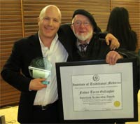 Marco Mascarin, Director ITM (left) with Father Terry Gallagher