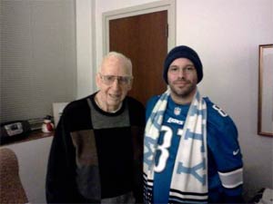 Chris and his grandfather.