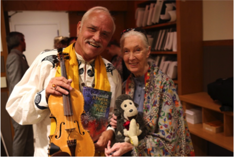 Patrick McCollum and Jane Goodall – Photo: RBS