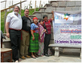 Don meeting with URI indigenous interfaith leaders in Peru in 2009.