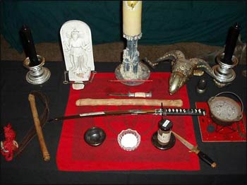 Sacred objects used in Neopagan ceremonies.