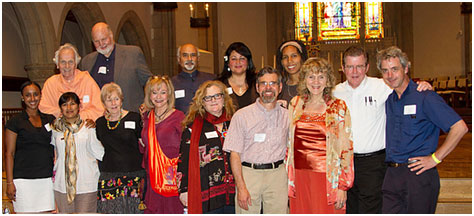 Ruth Broyde Sharone (third from right), is pictured with the leadership of the Southern California Committee for a Parliament of the World’s Religions, a group she helped found in 2007, and which she co-chairs.