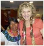 Ruth and a new friend after the workshop – Photo: TIO