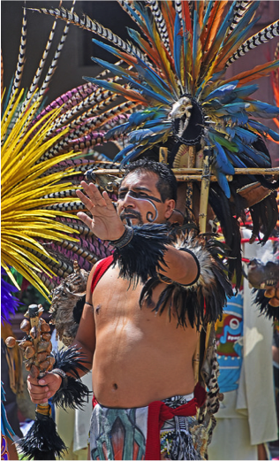 The opening ceremony included a group of Aztec and Mexican dancers. – Photo: Greg Harder