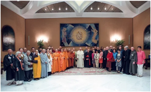 Participants at the “Buddhist-Catholic Dialogue on Suffering, Liberation, and Fraternity” colloquium held at the Vatican last June, the sixth such dialogue. – Photo: DM