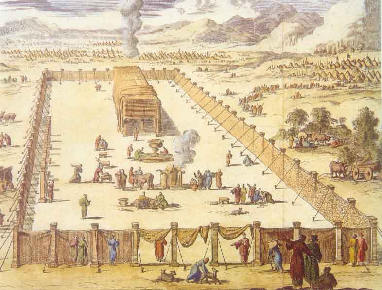 A painting of the Tabernacle designed from the instructions in Exodus 25-27 – Photo: Wikimedia Commons