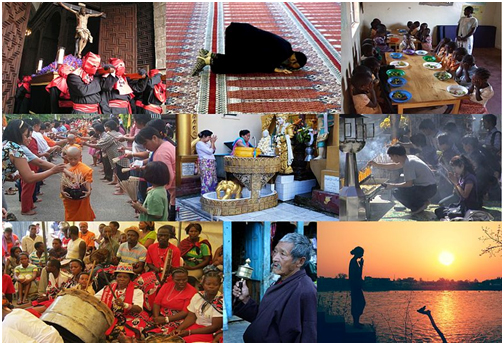 Studying religion can take you places you never dreamed you would visit. – Photo: Wikipedia, collage by Kalki