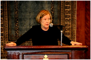 Dr. Heidi Hadsell addressing Arigatou International, an interfaith organization which champions the rights of children. – Photo: Arigatou International