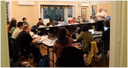 A class at Hartford’s Macdonald Center for the Study of Islam and Christian-Muslim Relations – Photo: Hartford Seminary
