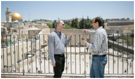 Yehuda Stolov and Salah Alladin in Jerusalem